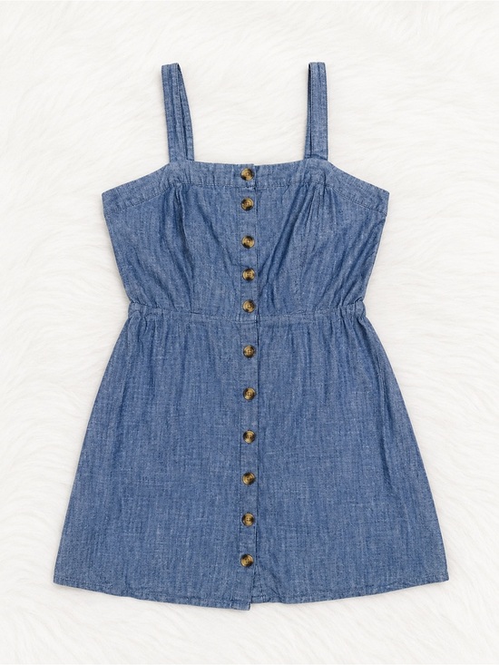 Charlotte Russe Dresses & Skirts - Charlotte Russe Chambray Denim Button Front Dress Medium | Cottagecore Y2K